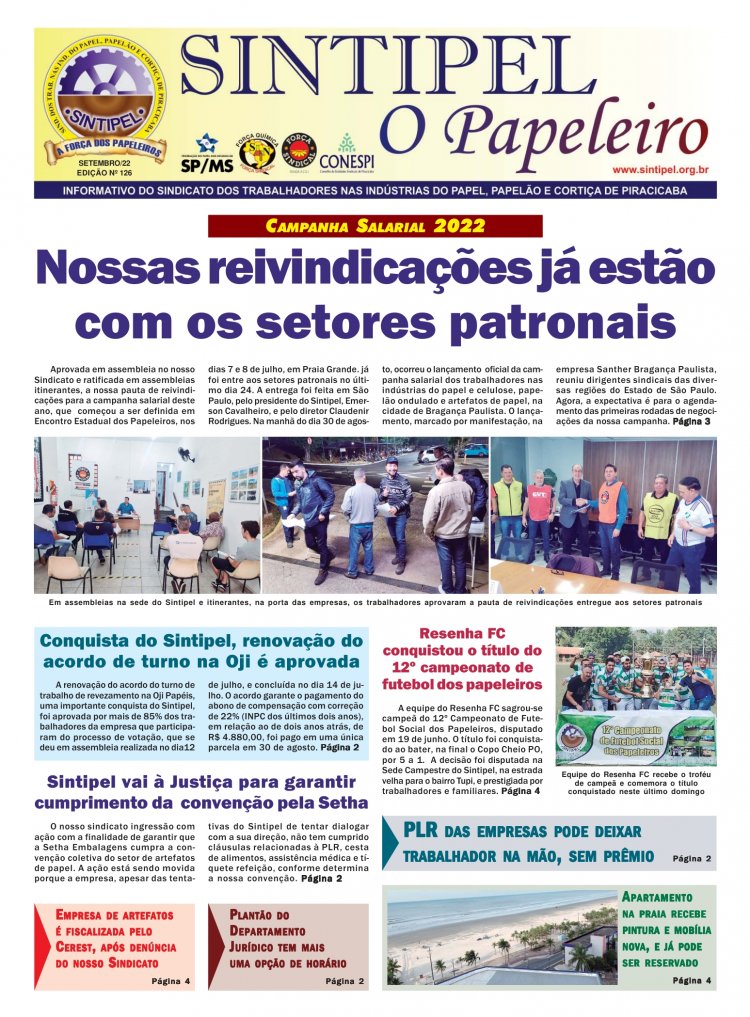 Jornal dos Papeleiros ? Setembro