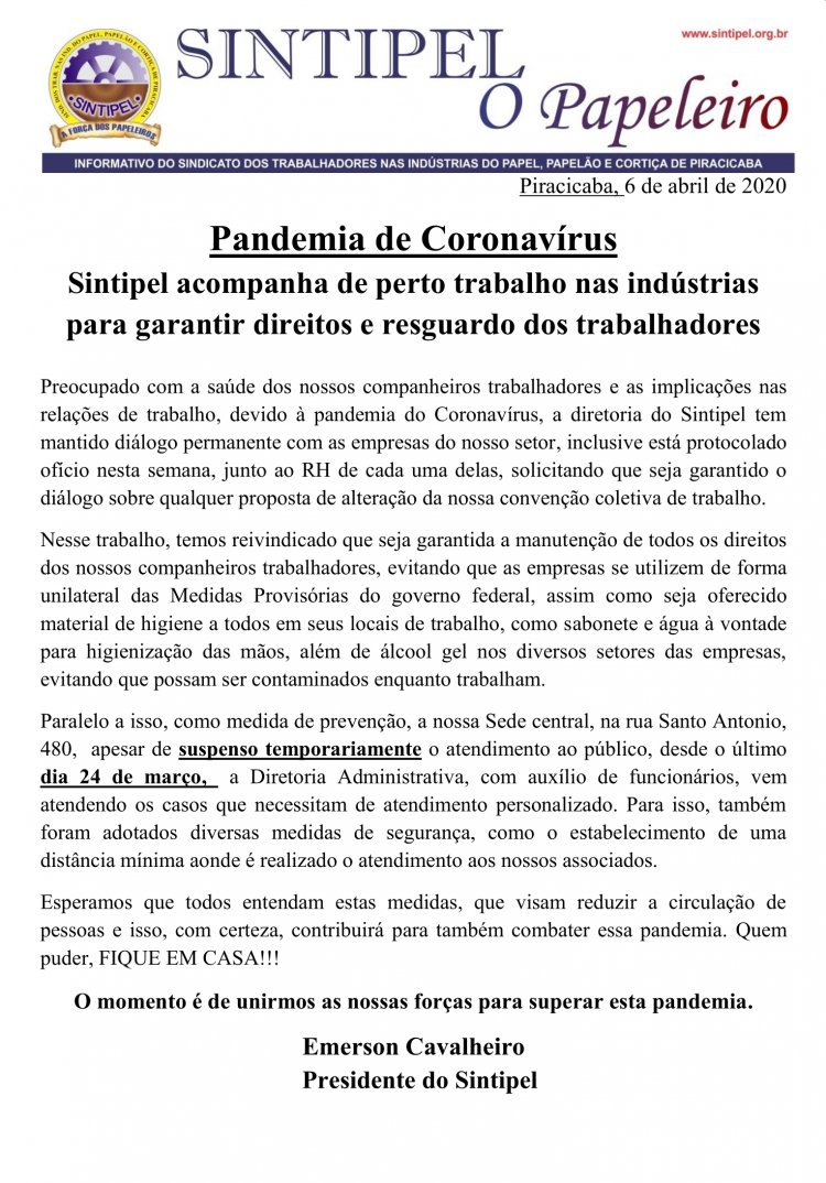 Sintipel acompanha de perto trabalho nas indústrias para garantir