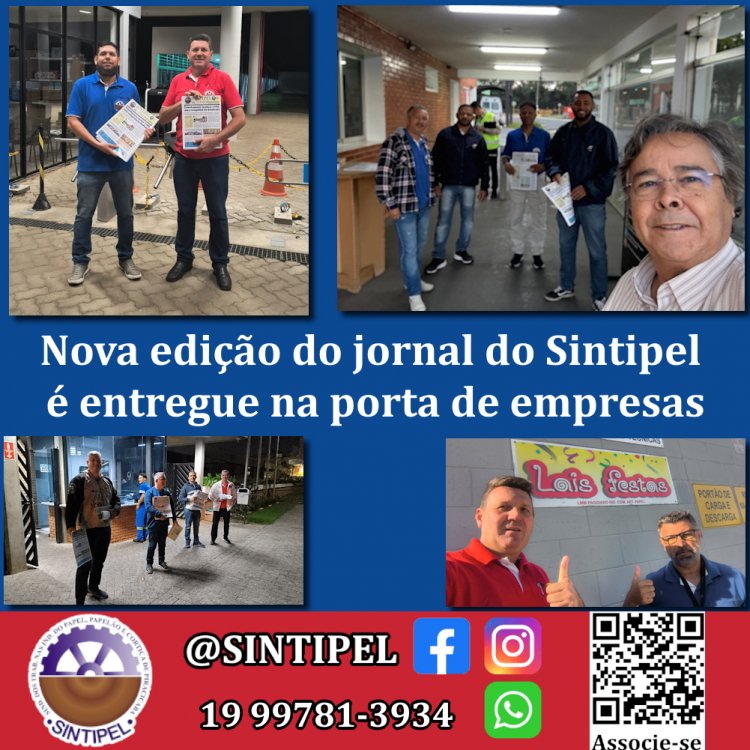 Nova edição do jornal do Sintipel é entregue na porta de