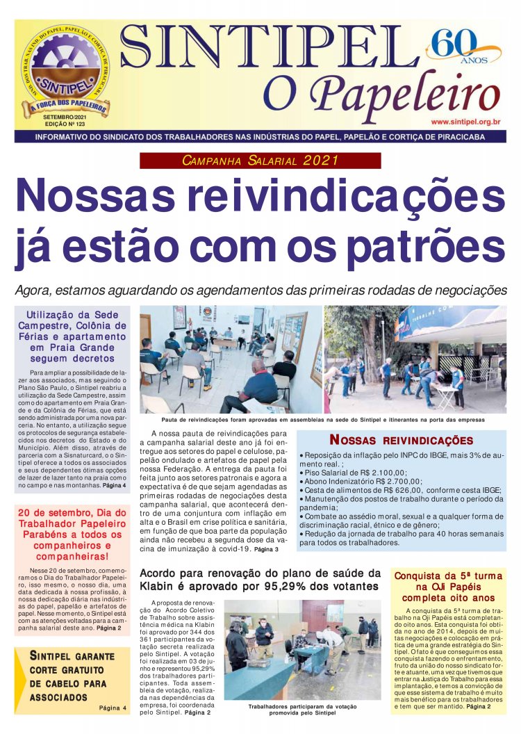 Jornal dos Papeleiros - Setembro
