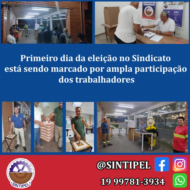 Primeiro dia da eleição no Sindicato está sendo marcado por ampla