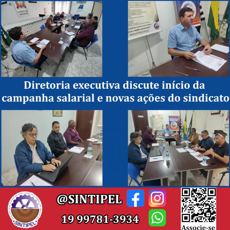 Diretoria executiva discute início da campanha salarial e novas