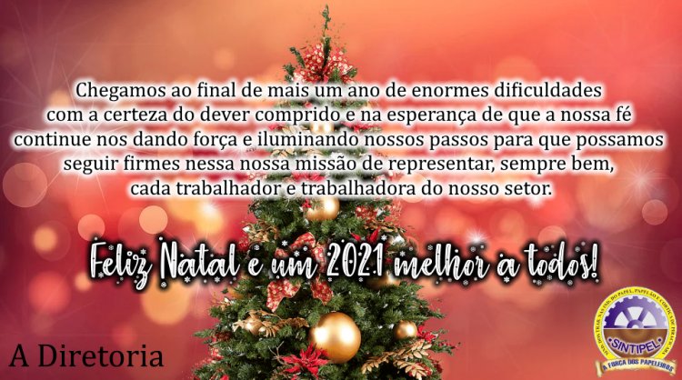 Feliz Natal e um 2021 melhor a