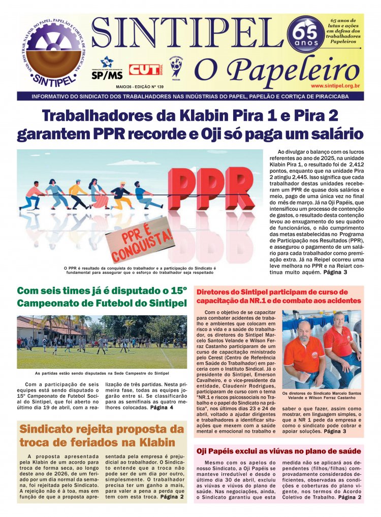 Jornal dos Papeleiros Maio