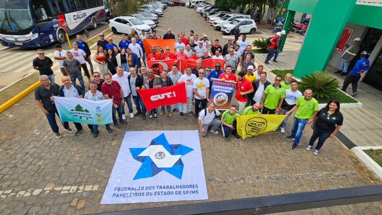 Marcada a primeira rodada do setor de papel e Sintipel participa de mobilização na
