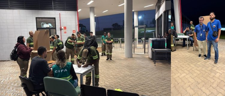 Diretores do Sintipel acompanham eleição da CIPA na Klabin Pira