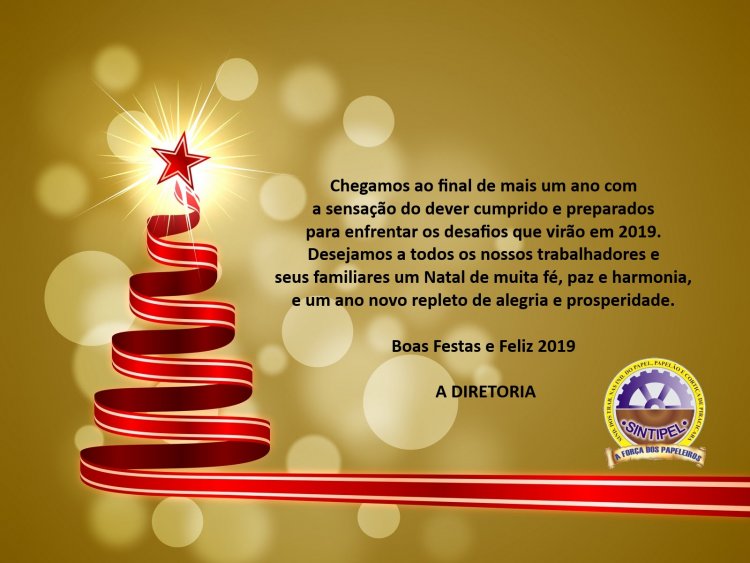 Boas Festas e Próspero Feliz 2019 