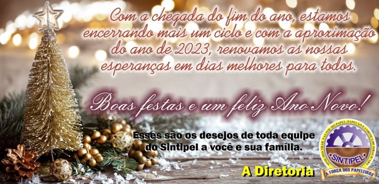 Boas Festas e um Feliz Ano Novo!