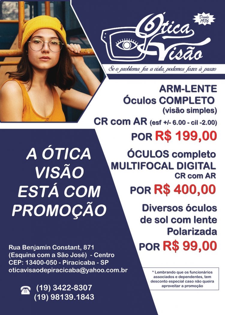 Parceria do Sintipel com a Ótica Visão garante mais promoção aos