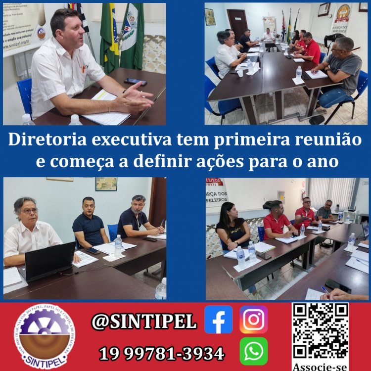 Diretoria executiva tem primeira reunião e começa a definir ações para o ano