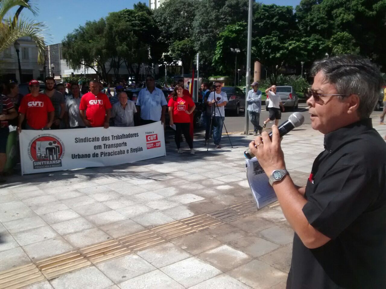 Sindicatos ligados ao Conespi participam do Dia Nacional de Mobilização contra as reformas.