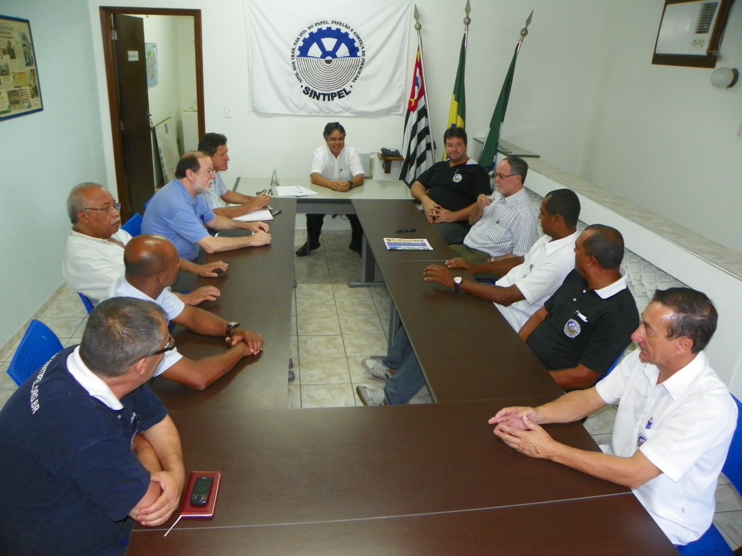 Visita do Prefeito ao Sindicato dos Papeleiros.