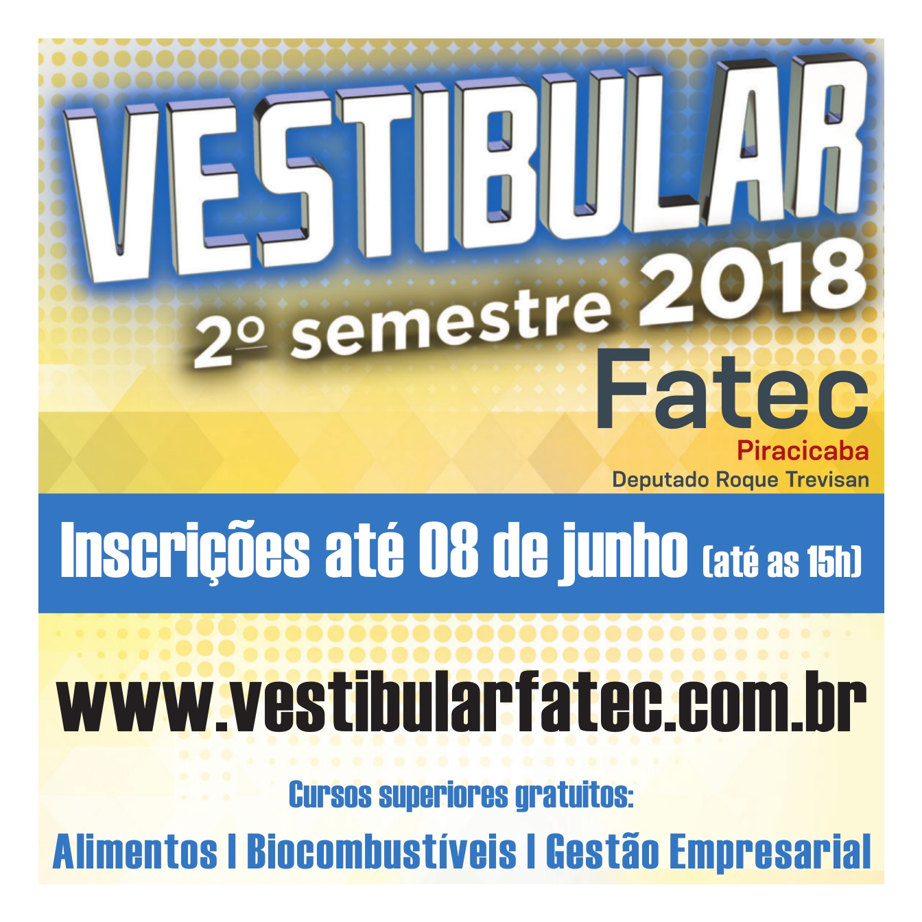 Vestibular 2º semestre