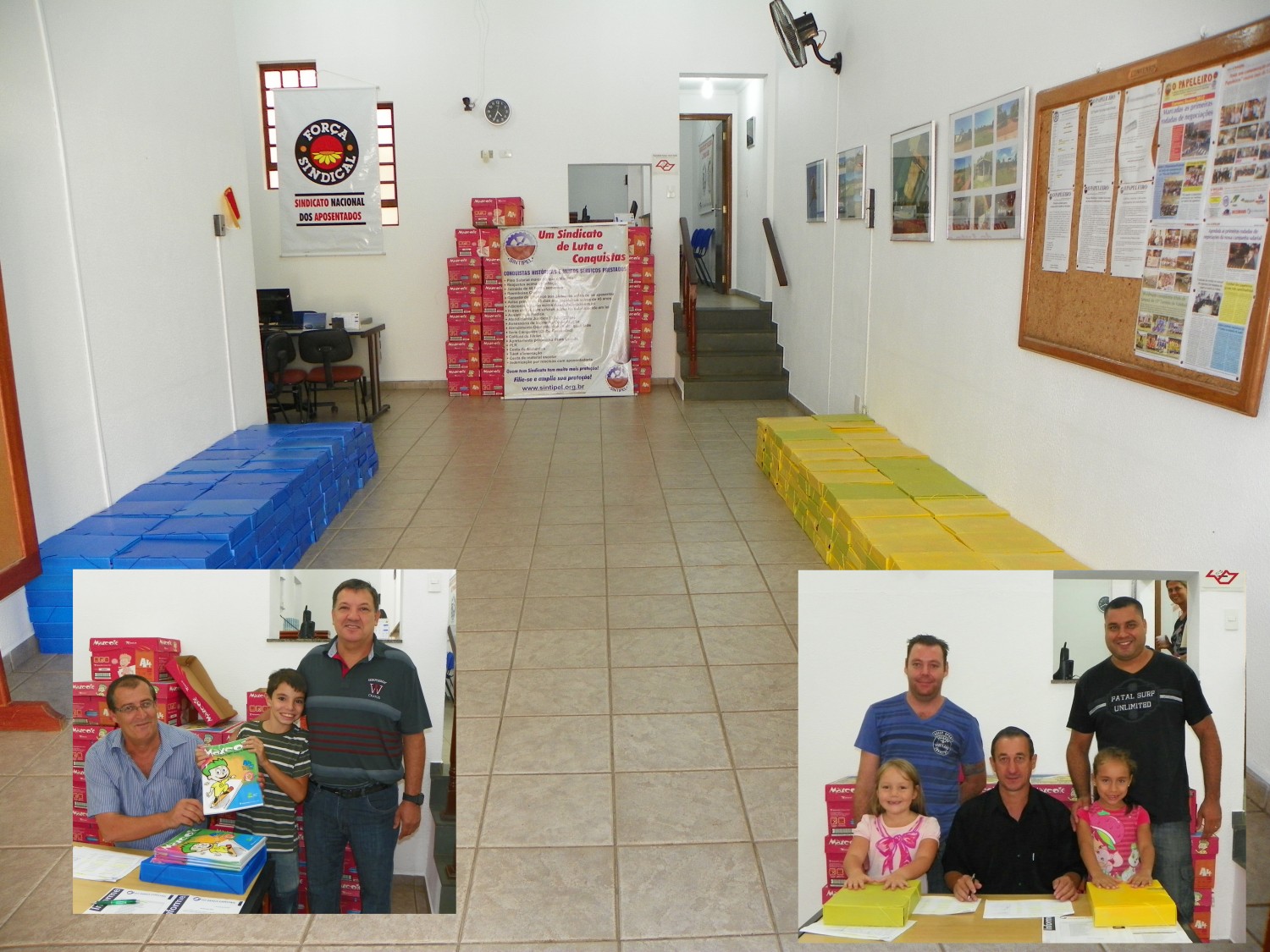 Sindicato entrega 280 kits escolares