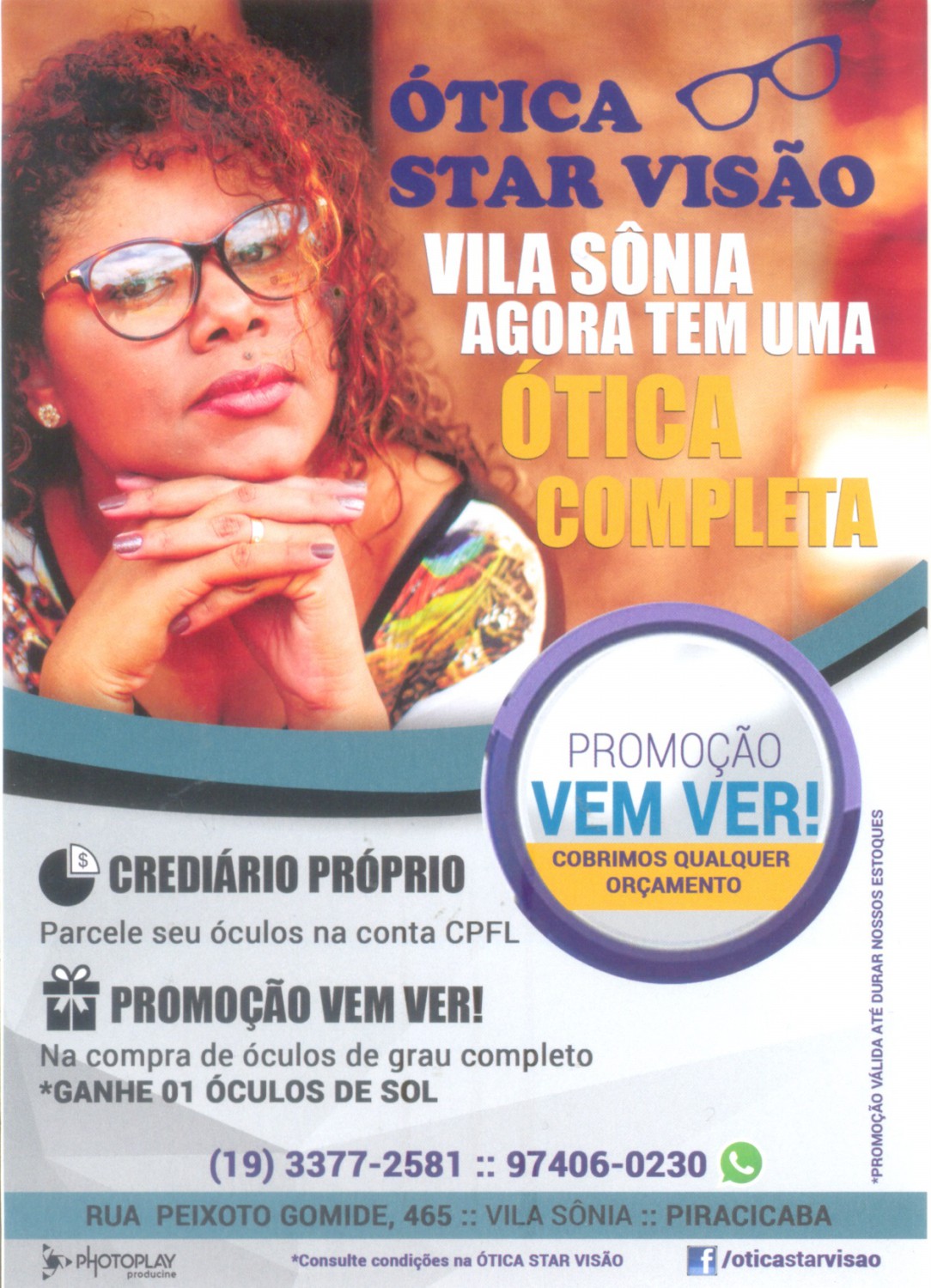 Promoção na ótica Star Visão para associado